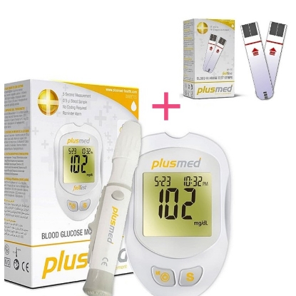 عرض بلس ميد جهاز قياس السكر في الدم +شرائط عدد 50 مجانا ( 1213555)